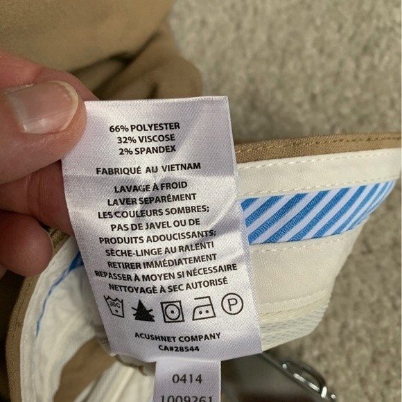 FootJoy Tan Pleated Front Performance Golf Pants Size 38 X 32 - Picture 7 of 8